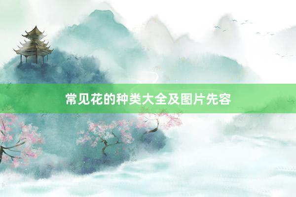 常见花的种类大全及图片先容